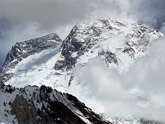 35 Broad Peak Central And Main Summits From Baltoro Glacier Between Goro II and Concordia
